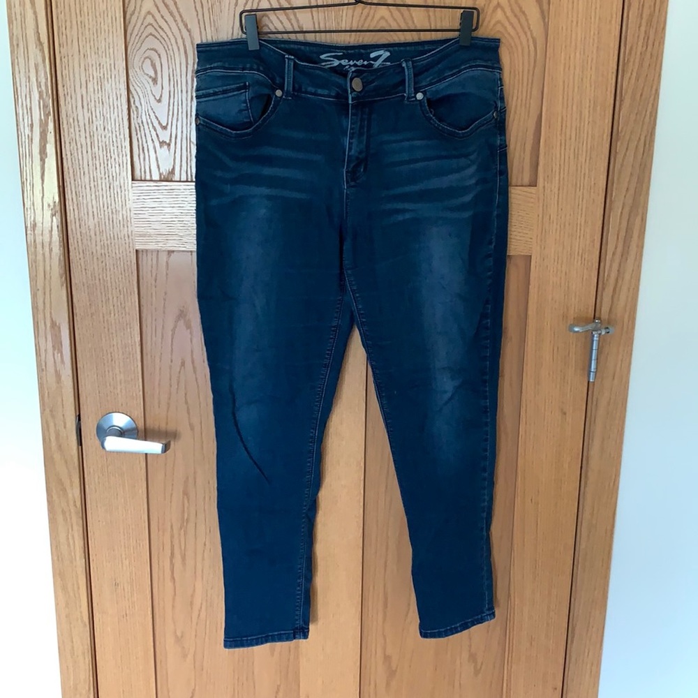 Seven7 Dark Wash Skinny Jean Size 16
